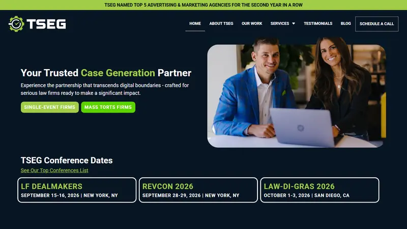 The Search Engine Guys (TSEG) home page, law firm SEO and marketing in Austin